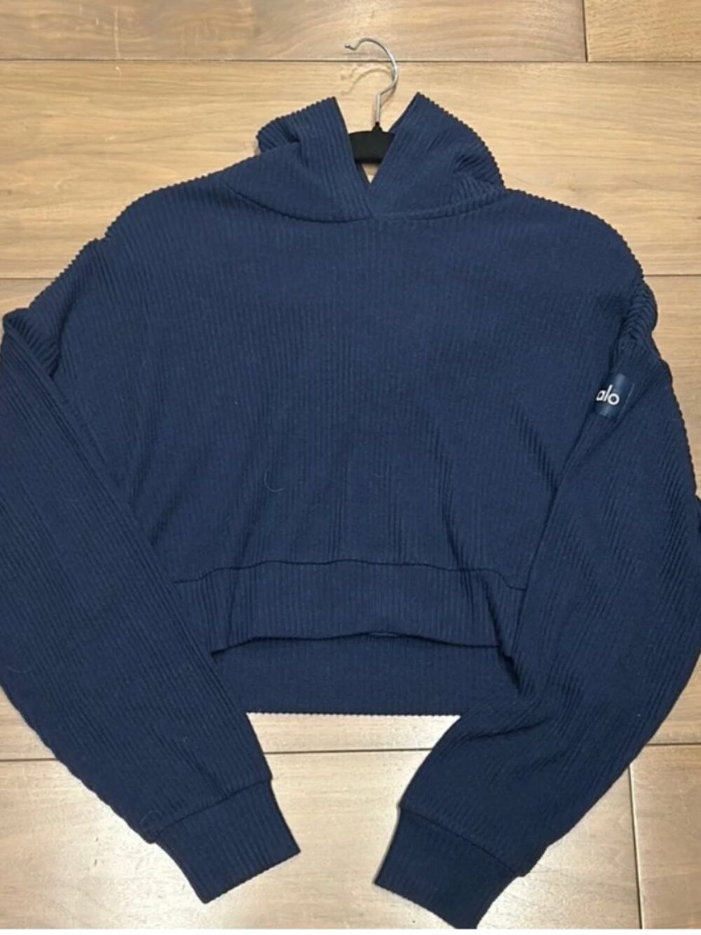 💙 ALO Yoga Cowl Neck Sweater – Blue, Size XS